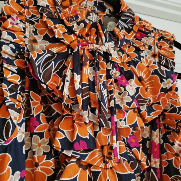 Anthropologie Girls From Savoy Floral Sleeveless Dress - Picture 3 of 11